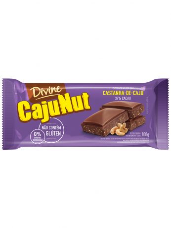 Divine CajuNut 100g Tableta de chocolate con leche y anacardos